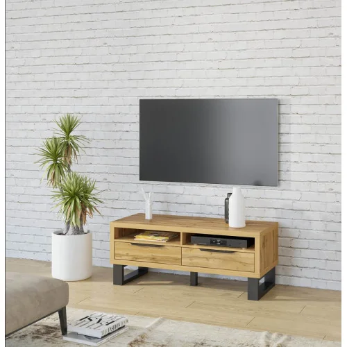 comodă TV Halle 2 sertare 124 cm