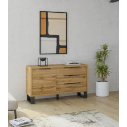 comodă Halle ușă și 3 sertare 144 cm