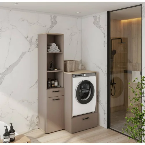 Set Rosa - dulap + corp mașina spălat rufe