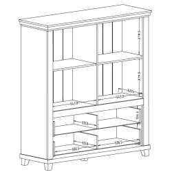 comoda Evora 2 usi 2 sertare - dimensiuni