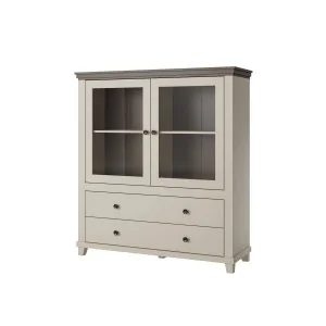 comoda Evora 2 usi 2 sertare - bej deschis (light) + stejar dunin