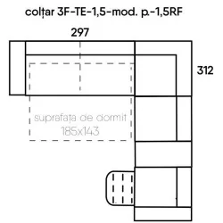 dimensiuni coltar Legato